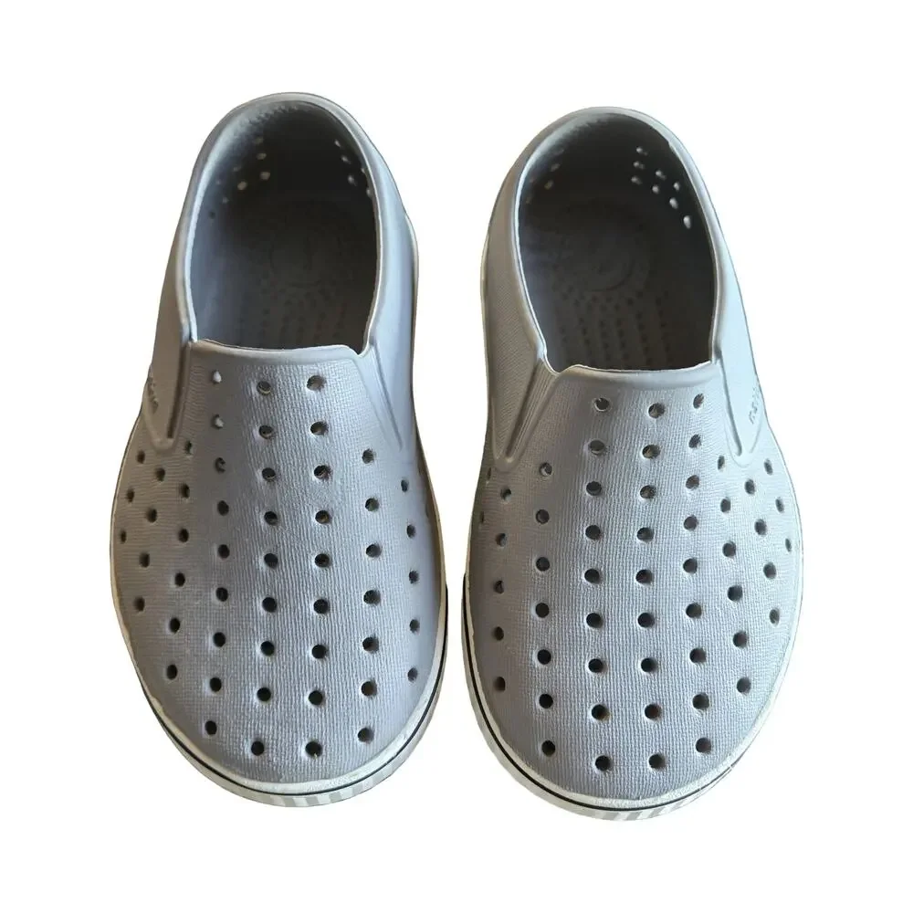 Native Jefferson Gray Slip-On Shoes Size: 8
